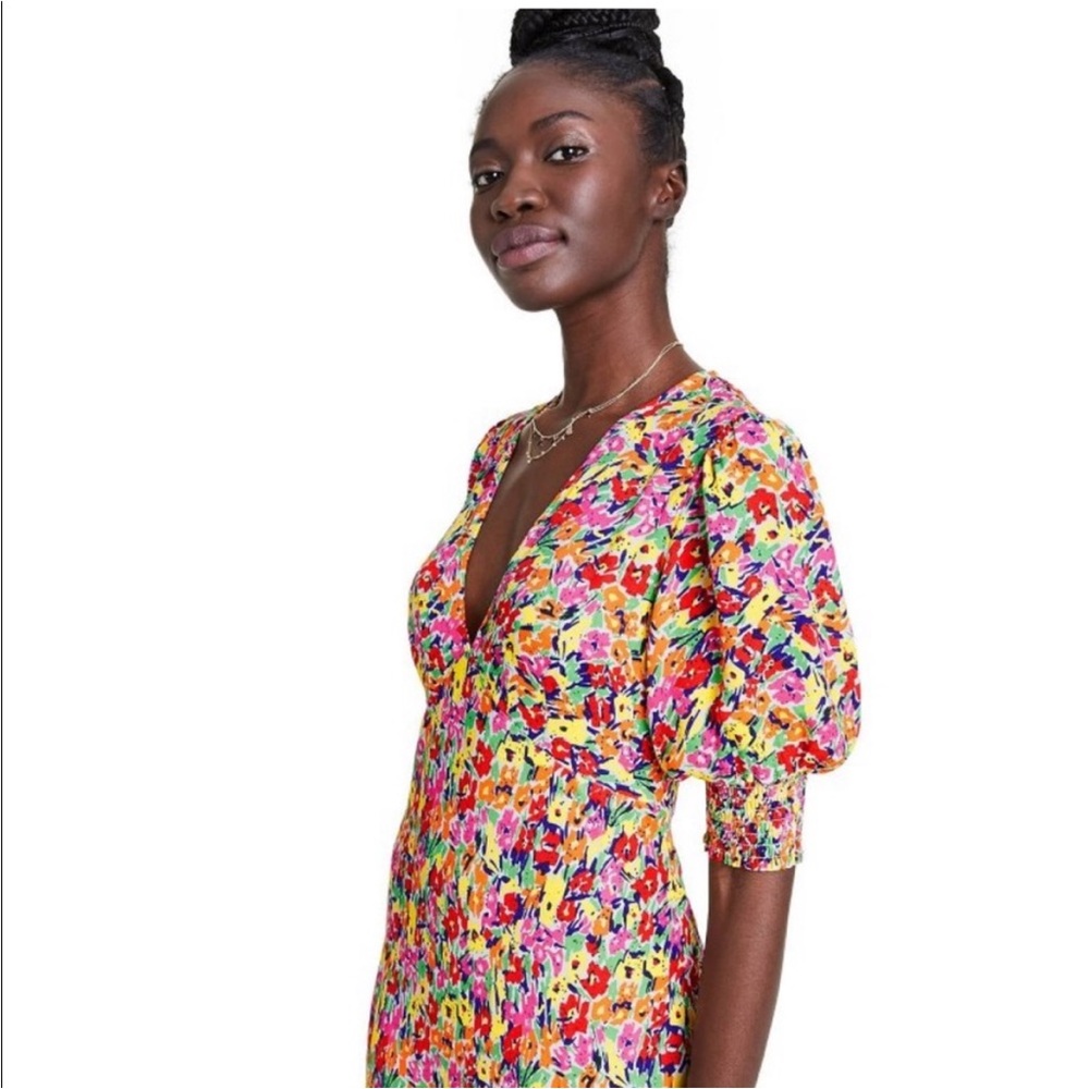 RIXO x Target Collab Multicolor Abstract Floral Midi Dress - Picture 2 of 14